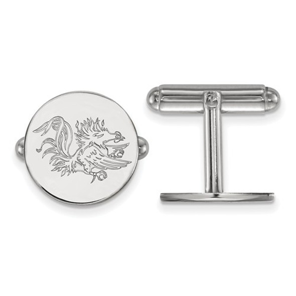 South Carolina Gamecocks Sterling Silver Cufflinks | Logo Art | SS052USO