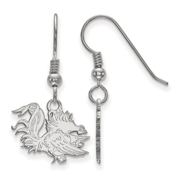 SC Gamecocks Sterling Silver Dangle Earrings | Logo Art | SS048USO