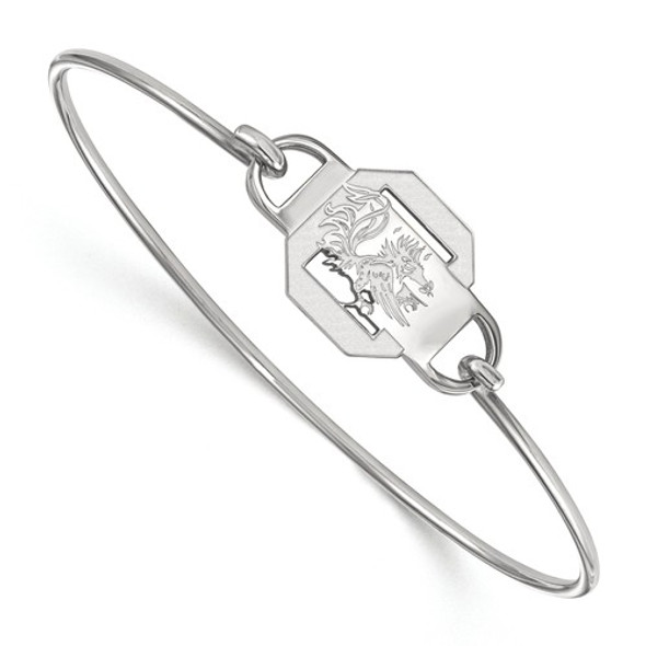SC Gamecocks Sterling Silver Thin Bangle Bracelet | Logo Art | SS022USO-7