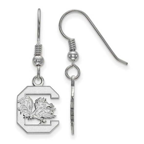 South Carolina C Gamecocks Sterling Dangle Earrings | Logo Art | SS007USO