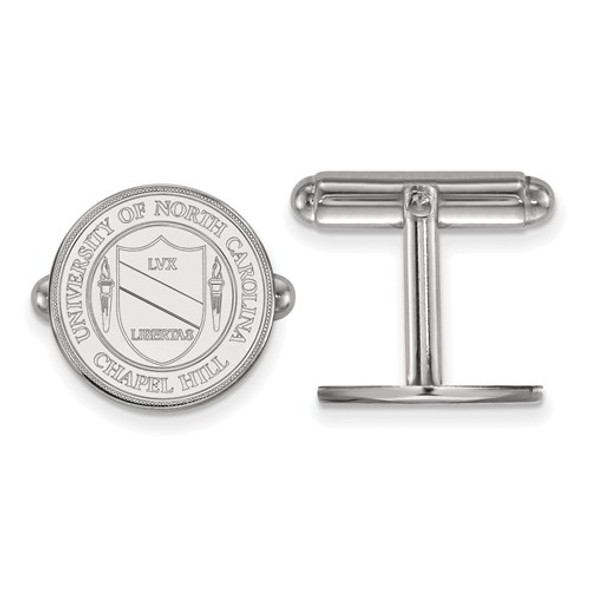 UNC Crest Sterling Silver Tar Heels Cufflinks | Logo Art | SS060UNC