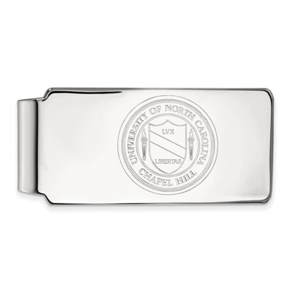 UNC Crest Sterling Silver Tar Heels Money Clip | Logo Art | SS061UNC
