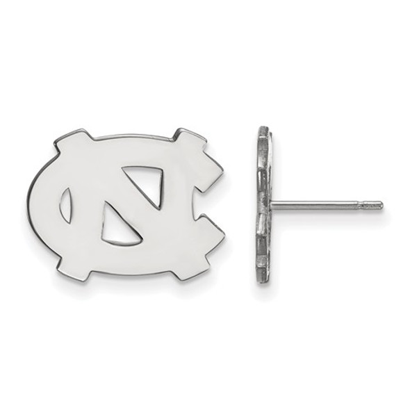 UNC Tar Heels Sterling Silver Post Earrings | Logo Art | SS009UNC