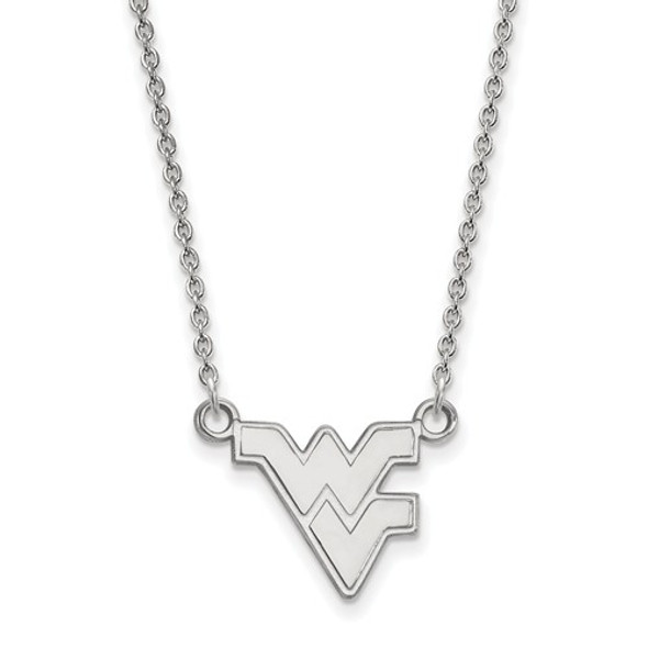 West Virginia Mountaineers Sterling Silver Pendant Necklace | Logo Art | SS015WVU-18