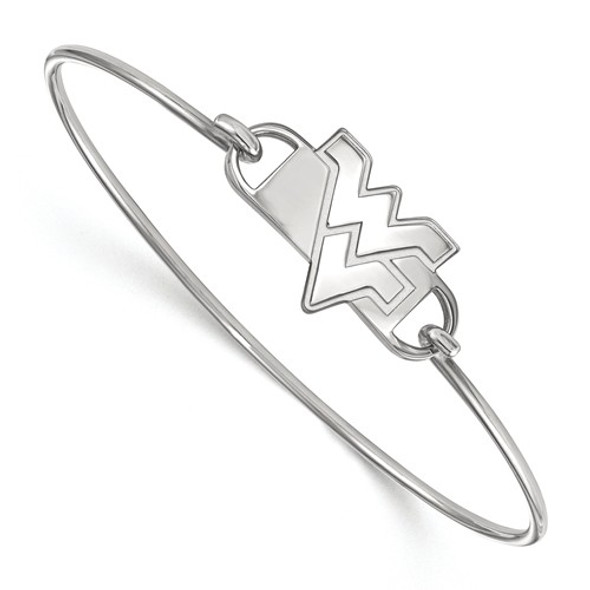 WV Mountaineers Sterling Silver Thin Bangle Bracelet | Logo Art | SS022WVU-7