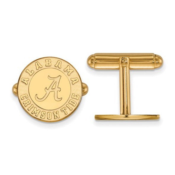 Alabama Crimson Tide Gold Plated Cufflinks | Logo Art | GP052UAL