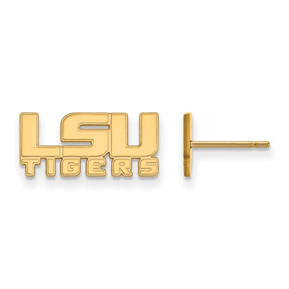 LSU Tigers 14K Gold Post Earrings | Logo Art | 4Y083LSU