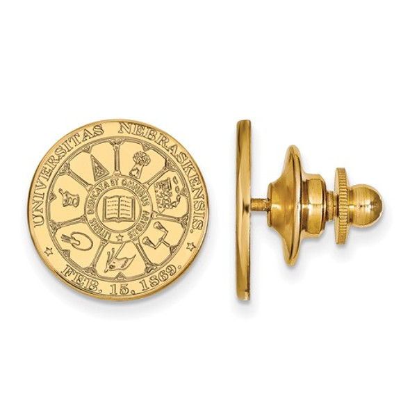 Nebraska Crest 14K Gold Huskers Lapel Pin | Logo Art | 4Y045UNE
