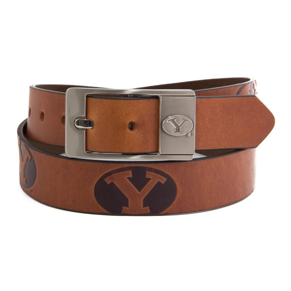 BYU Cougars  Brandish Brown Belt | Eagles Wings | 4417
