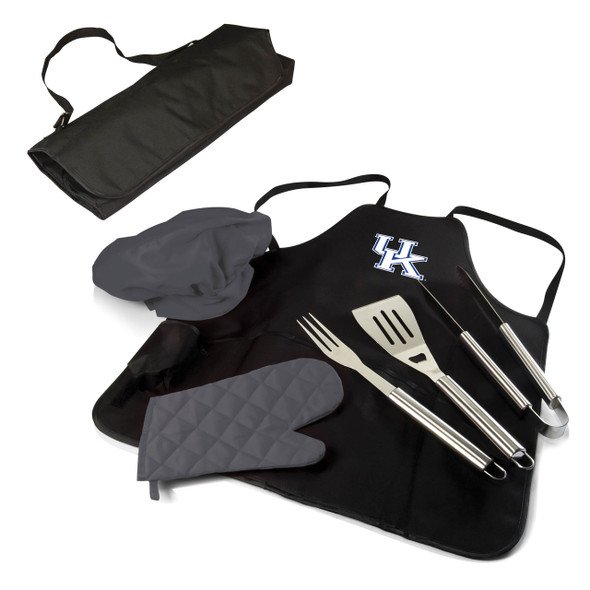 Kentucky Wildcats BBQ Apron Tote Set | Picnic Time | 635-88-179-264-0