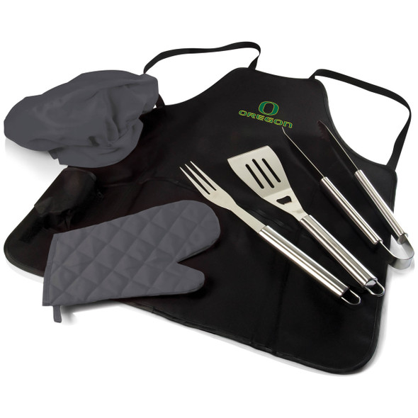 Oregon Ducks BBQ Apron Tote Set