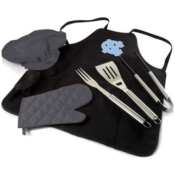 UNC Tarheels BBQ Apron Tote Set