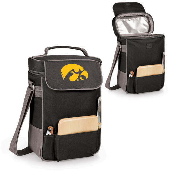 Iowa Hawkeyes Duet Wine and Cheese Picnic Tote | Picnic Time | 623-04-175-222-0-2