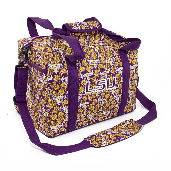 LSU Tigers Quilted Cotton Mini Duffle Bag | Eagles Wings | 10143