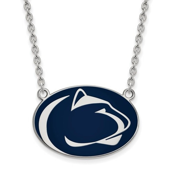 Penn State Nittany Lions Sterling Silver Enamel Necklace | Logo Art | SS019PSU-18