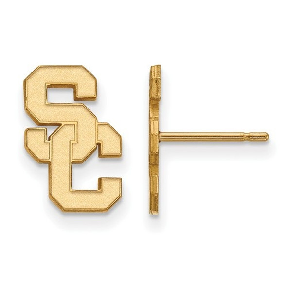 USC Trojans 14K Gold Post Earrings | Logo Art | 4Y009USC