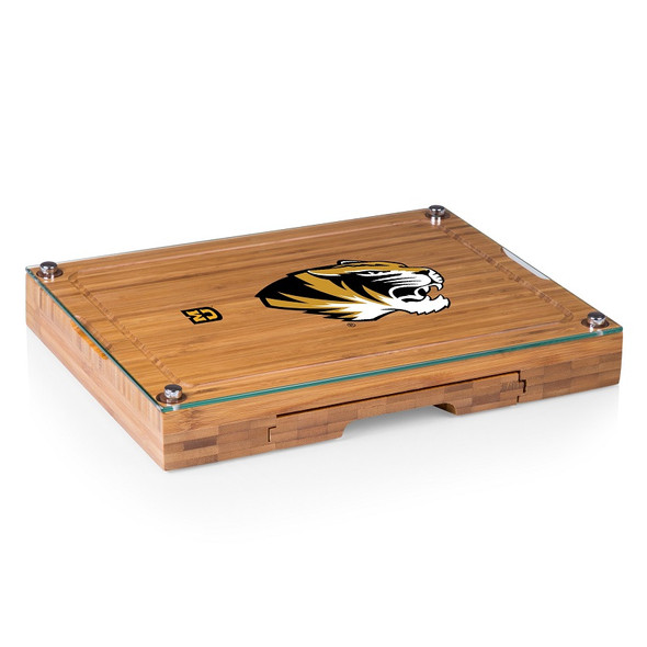Missouri Tigers Concerto Bamboo Cutting Board | Picnic Time | 919-00-505-394-0