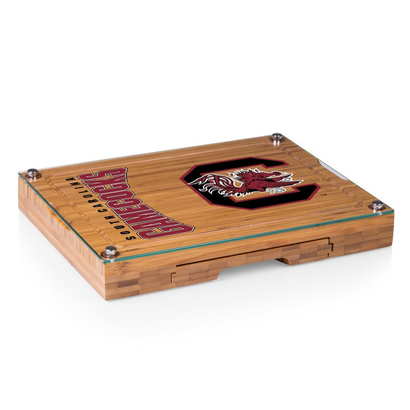 South Carolina Gamecocks Concerto Bamboo Cutting Board | Picnic Time | 919-00-505-524-0