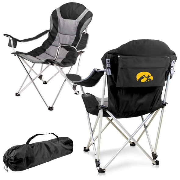 Iowa Hawkeyes Reclining Camp Chair | Picnic Time | 803-00-175-224-0