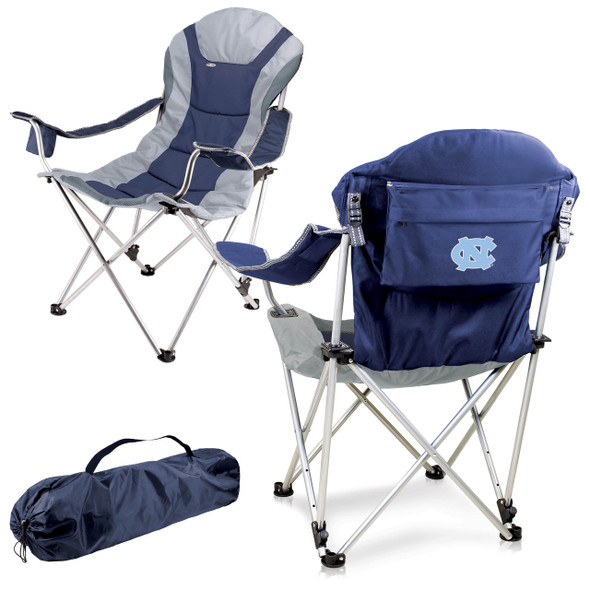 UNC Tar Heels Reclining Camp Chair | Picnic Time | 803-00-138-414-0