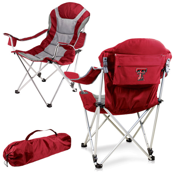 Texas Tech Red Raiders Reclining Camp Chair | Picnic Time | 803-00-100-574-0