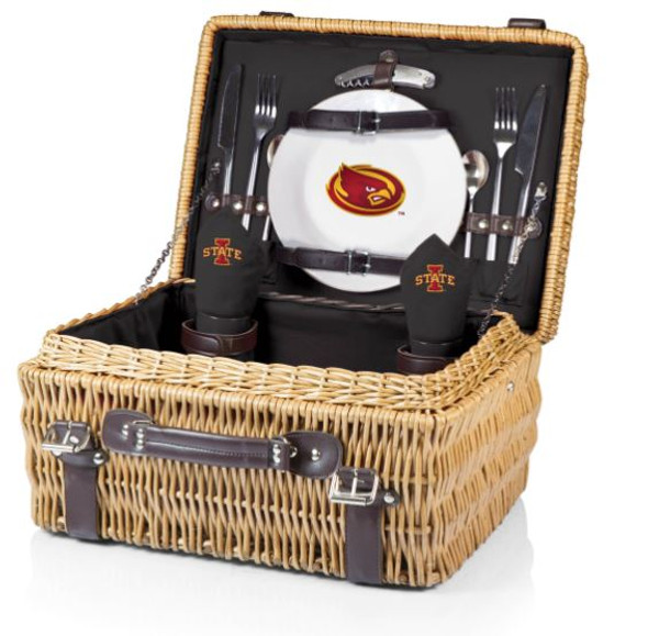 Iowa State Cyclones Champion Picnic Basket - Black | Picnic Time | 208-40-179-234-0