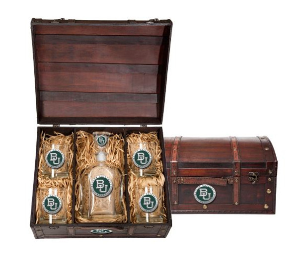Baylor Bears Decanter Chest Set | Heritage Pewter | CPTC10316EG