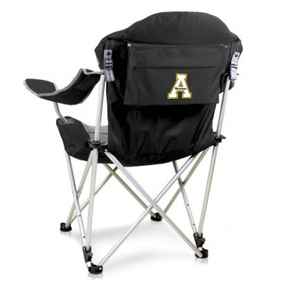 Appalachian State Mountaineers Reclining Camp Chair - Black | Picnic Time | 803-00-175-794-0
