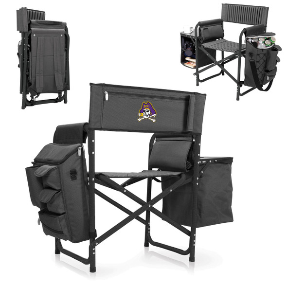 East Carolina Pirates Fusion Tailgating Chair | Picnic Time | 807-00-679-874-0-1