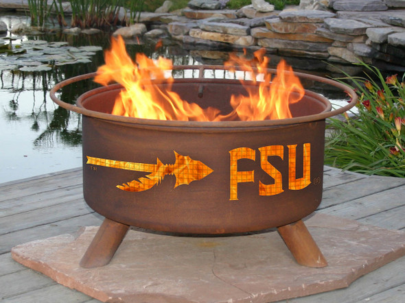 FSU Seminoles Portable Fire Pit Grill | Patina | F211-1
