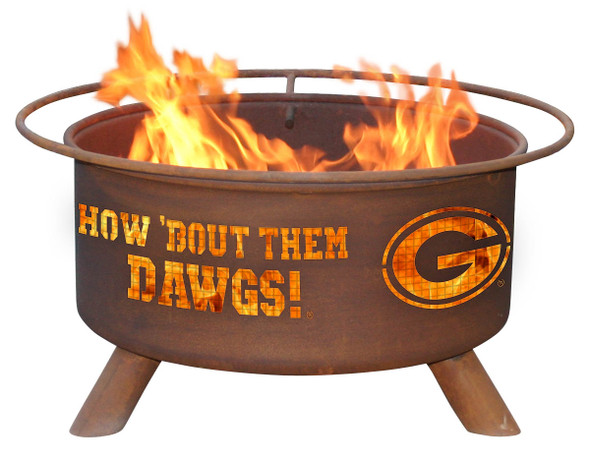 Georgia Bulldogs Portable Fire Pit Grill | Patina | F404