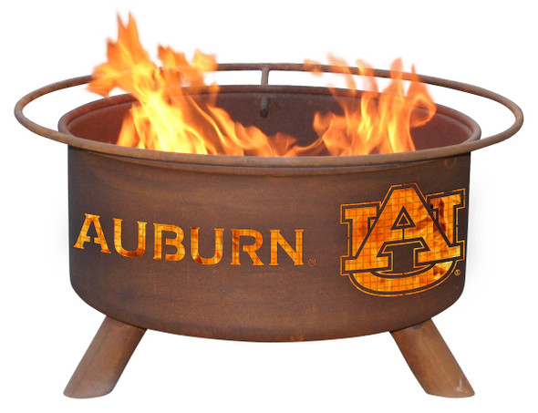 Auburn Tigers Portable Fire Pit Grill | Patina | F405