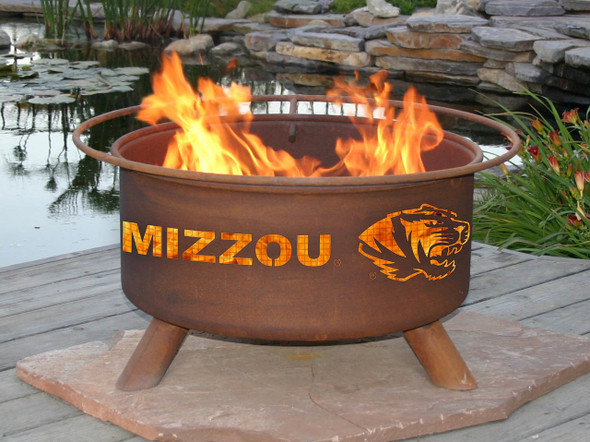 Missouri Tigers Portable Fire Pit Grill | Patina | F409-1