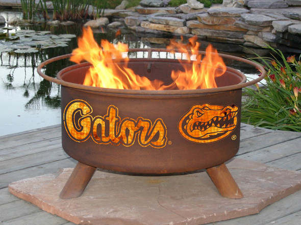 Florida Gators Portable Fire Pit Grill | Patina | F423-1