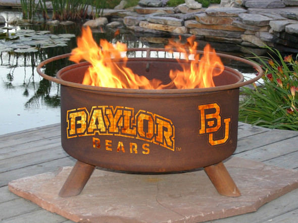 Baylor Bears Portable Fire Pit Grill | Patina | F461-1