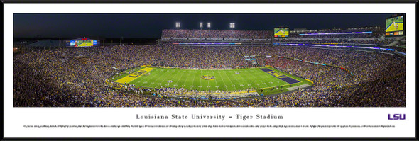 LSU Tigers Standard Frame Panoramic Photo - 50 Yard Line | Blakeway | LSU4F