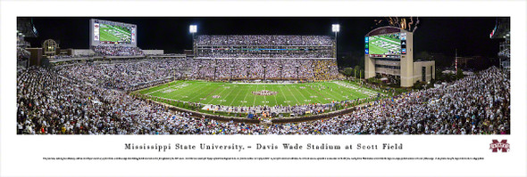 Mississippi St. Bulldogs Panoramic Photo Print - 50 Yard Line | Blakeway | MSSU2