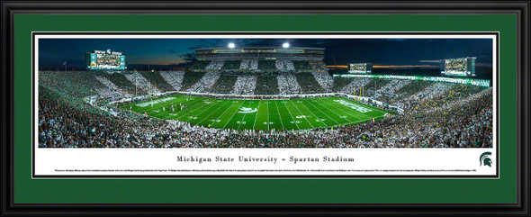 Michigan State Spartans Panoramic Photo Deluxe Matted Frame - 50 Yard Line | Blakeway | MSU6D Michigan State Spartans Panoramic Photo Deluxe Matted Frame - 50 Yard Line | Blakeway | MSU6D