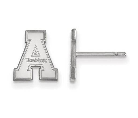 Appalachian State Mountaineers Sterling Silver Post Earrings | Logo Art | SS007APS