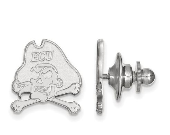 East Carolina Pirates Sterling Silver Lapel Pin | Logo Art | SS062ECU