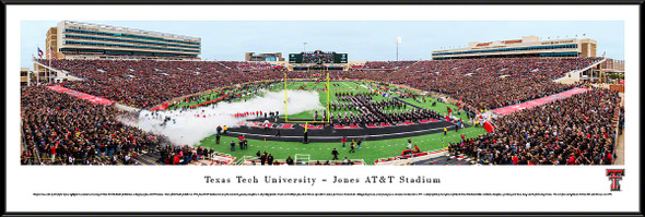 Texas Tech Red Raiders Standard Frame Panoramic Photo - 50 Yard Line | Blakeway | TXT2F