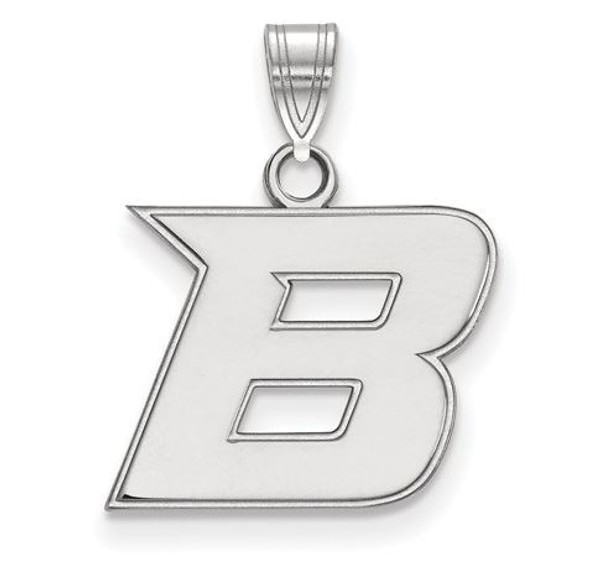 Boise State University 10k White Gold Small Pendant | Logo Art | 1W005BOS