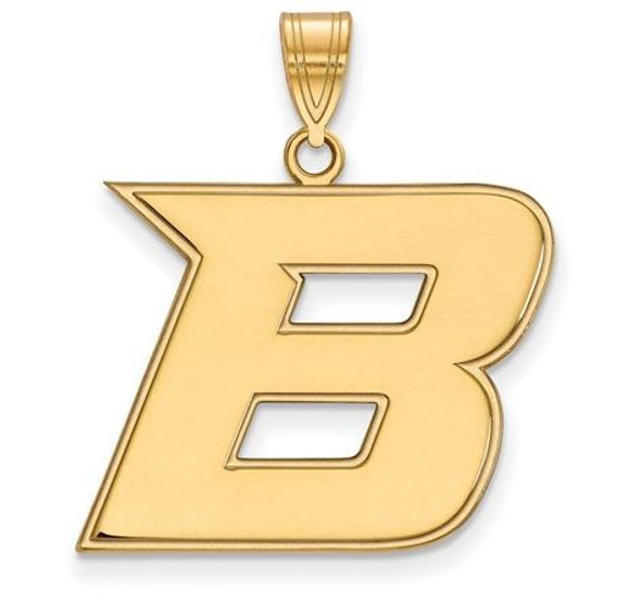 Boise State University 10k Yellow Gold Large Pendant | Logo Art | 1Y006BOS
