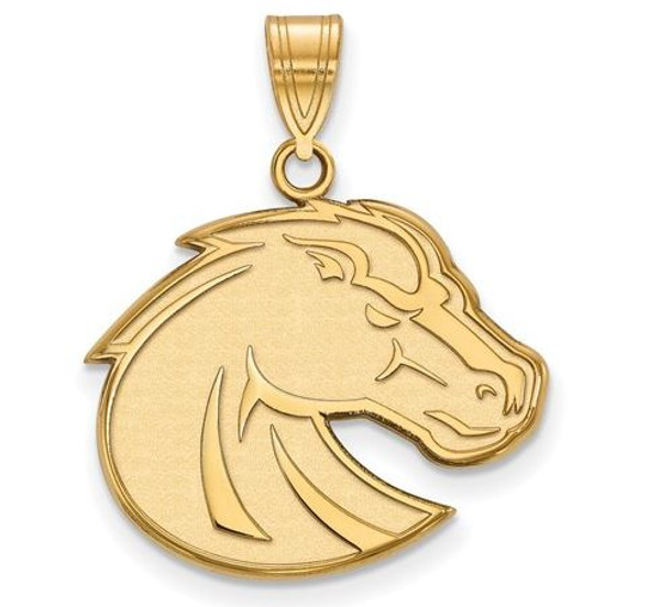Boise State Broncos 10k Yellow Gold Large Pendant | Logo Art | 1Y002BOS