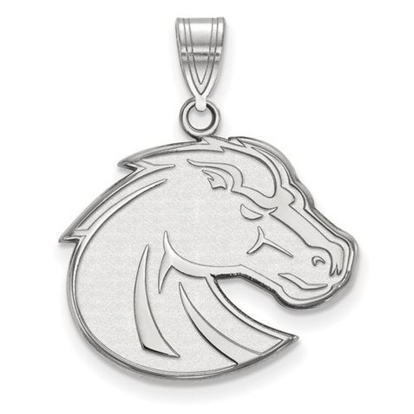 Boise State Broncos 14k White Gold Large Pendant | Logo Art | 4W002BOS