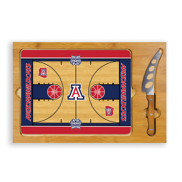Arizona Wildcats Basketball Icon Cheese Tray | Picnic Time | 910-00-505-015-0-1