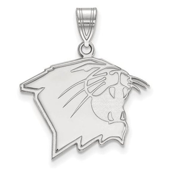 Northwestern University Wildcats Sterling Silver Large Pendant | Logo Art | SS006NWU