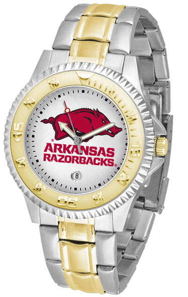 Arkansas Razorbacks Men's Competitor Two-Tone Watch | SunTime | ST-CO3-ARR-COMPMG Arkansas Razorbacks Men's Competitor Two-Tone Watch | SunTime | ST-CO3-ARR-COMPMG