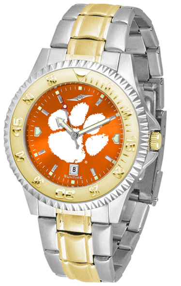 Clemson Tigers Men's Competitor Two-Tone AnoChrome Watch | SunTime | st-co3-clt-compmg-a