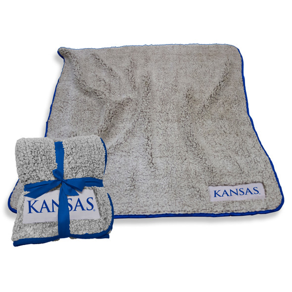 Kansas Jayhawks Frosty Fleece Blanket | Logo Chair | 157-25F-1
